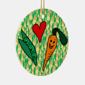 Erwtenliefdeswortelen, geschikt voor groen en Oran Keramisch Ornament (Rechts)