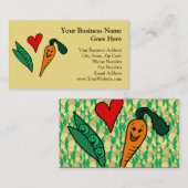 Erwtenliefdeswortelen, geschikt voor groen en Oran Visitekaartje (Voorkant / Achterkant)