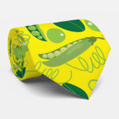 Erwtenpatroon 01.bw. B Yellow BG Stropdas (Opgerold)