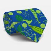 Erwtenpatroon 01.bw Blauw BG Stropdas (Opgerold)