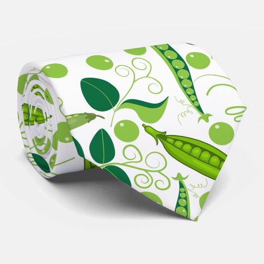 Erwtenpatroon 01.bw stropdas (Opgerold)