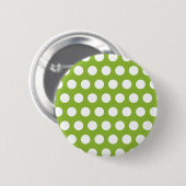 Erwtensoep met stippen ronde button 5,7 cm (Voorkant /achterkant)