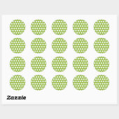 Erwtensoep met stippen ronde sticker (Vel)