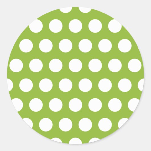 Erwtensoep met stippen ronde sticker (Voorkant)