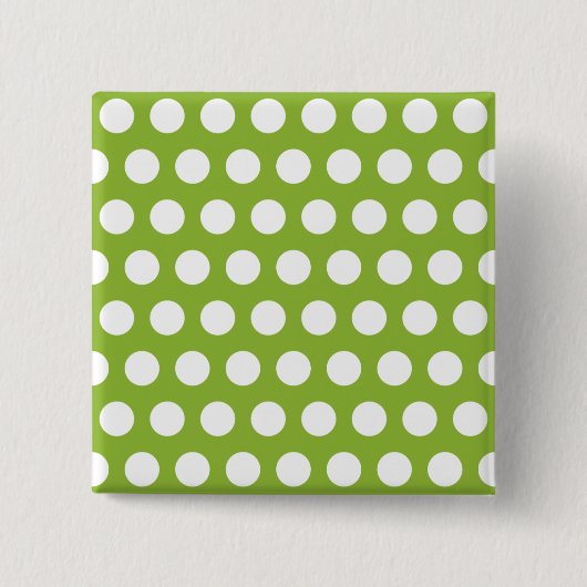 Erwtensoep met stippen vierkante button 5,1 cm (Voorkant)