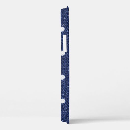 Erwtenstempel: denim stof textuur. Case-Mate iPhone case (Achterkant / Rechts)