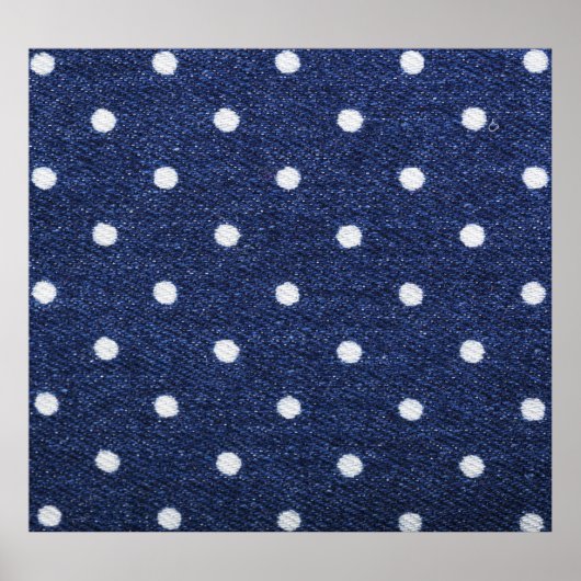 Erwtenstempel: denim stof textuur. poster (Voorkant)