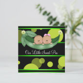 Erwtjes in een peul Amerikaanse Afrikaanse geslach Kaart (Staand voorkant)