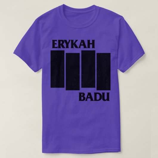 Erykah Badu 80s Punk T-shirt (Design voorkant)