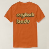 Erykah Badu  Rainbow Typografie Stijl 70s T-shirt (Design voorkant)