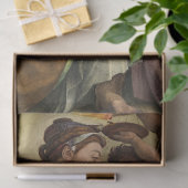 Erythraean Sibyl door Michelangelo Tissuepapier (Geschenk)