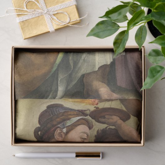 Erythraean Sibyl door Michelangelo Tissuepapier (Geschenk)