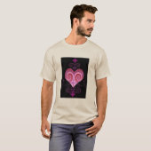 ERZULI FREDA DAHOMEY VEVE SECRET VODOU GEOMETRIE T-SHIRT (Voorkant volledig)