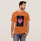 ERZULI FREDA DAHOMEY VEVE SECRET VODOU GEOMETRIE T-SHIRT (Voorkant volledig)