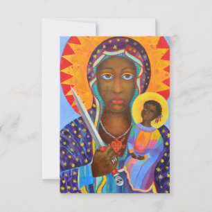 Erzulie Dantor Black Madonna Voodoo Bedankkaart