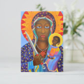 Erzulie Dantor Black Madonna Voodoo Bedankkaart (Staand voorkant)