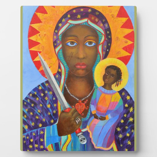 Erzulie Dantor Black Madonna Voodoo Fotoplaat (Voorkant)
