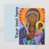 Erzulie Dantor Black Madonna Voodoo Haitian Art Bedankkaart (Voorkant / Achterkant)