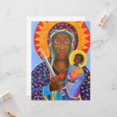 Erzulie Dantor Black Madonna Voodoo Kaart (Voorkant / Achterkant in situ)