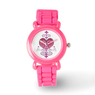 Erzulie Freda Roze Glitter Horloge