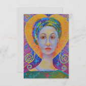 Erzulie Freda voodoo Orleans Dantor Wudu art (Voorkant / Achterkant)