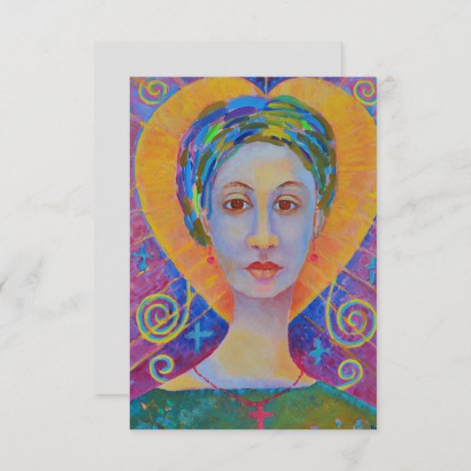 Erzulie Freda voodoo Orleans Dantor Wudu art (Voorkant / Achterkant)