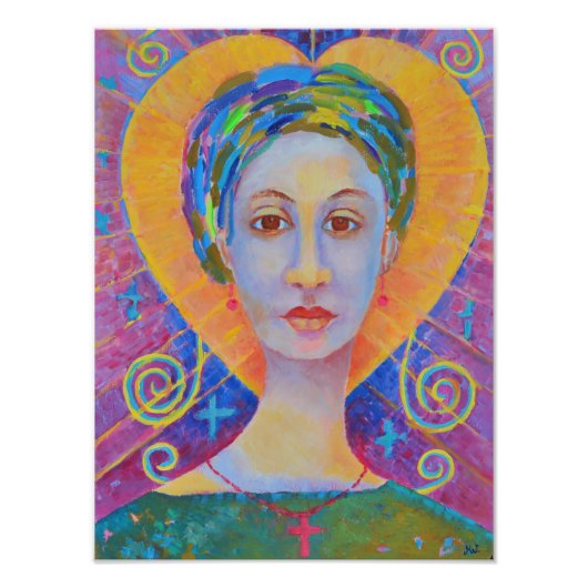 Erzulie Freda voodoo Orleans Dantor Wudu art Foto Afdruk (Voorkant)