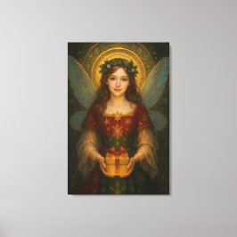 ES001_Enchanting Fairy - Christmas Edition #1 Canvas Afdruk