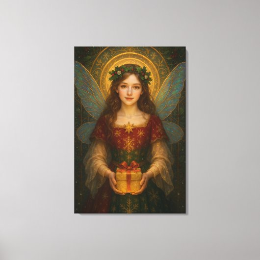 ES001_Enchanting Fairy - Christmas Edition #1 Canvas Afdruk (Voorkant)