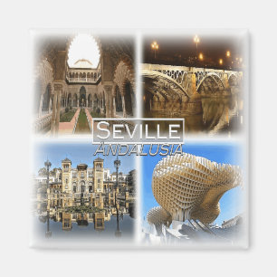 ES0125 Europa, Spanje, Andalusië, Sevilla, Koelkas Magneet