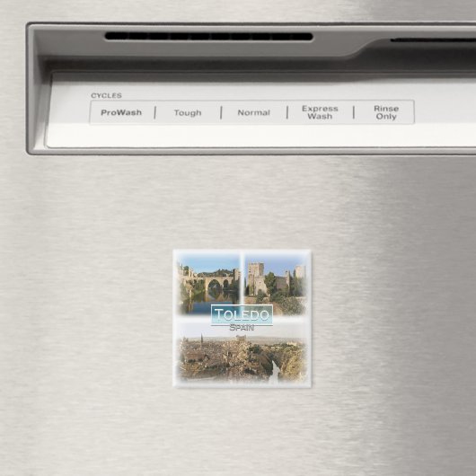 ES0133 Europa, Spanje, Toledo, Koelkast Magneet (Insitu (Vaatwasser))