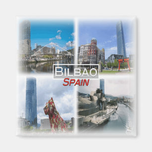 ES0136 Europa, Spanje Bilbao, Koelkast Magneet