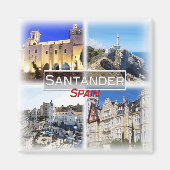 ES0142 Europa, Spanje, Santander, Koelkast Magneet (Voorkant)