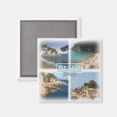 ES0147 Europa, Spanje, Begur, Koelkast Magneet (Voorkant / Achterkant)