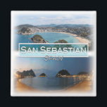 ES0150 Europa, Spanje, San Sebastian, Koelkast Magneet<br><div class="desc">Hier vindt u het souvenir van uw vakantie. Deze categorie bevat koelkastmagneten van vele locaties in Europa. (ES0150 Europa, Spanje, San Sebastian, Panoramisch uitzicht, Koelkastmagneet). Verras vrienden en familieleden met de unieke souvenirs van uw geweldige reis. Probeer ons. #LeoPepeDesign - europa spanje, leopepedesign, reis fototoerisme, cadeau souvenir gadget koelkast magneet,...</div>