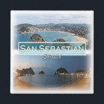 ES0150 Europa, Spanje, San Sebastian, Koelkast Magneet<br><div class="desc">Hier vindt u het souvenir van uw vakantie. Deze categorie bevat koelkastmagneten van vele locaties in Europa. (ES0150 Europa, Spanje, San Sebastian, Panoramisch uitzicht, Koelkastmagneet). Verras vrienden en familieleden met de unieke souvenirs van uw geweldige reis. Probeer ons. #LeoPepeDesign - europa spanje, leopepedesign, reis fototoerisme, cadeau souvenir gadget koelkast magneet,...</div>