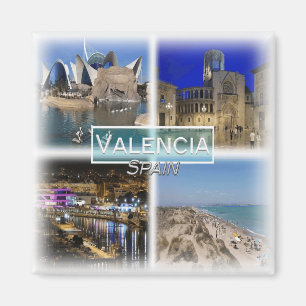 ES0152 Europa, Spanje, Valencia, Koelkast Magneet