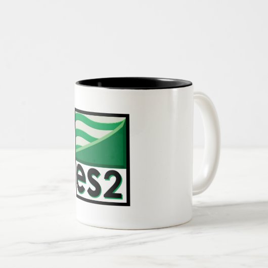 ES2 KoffieMok Tweekleurige Koffiemok (Voorkant rechts)