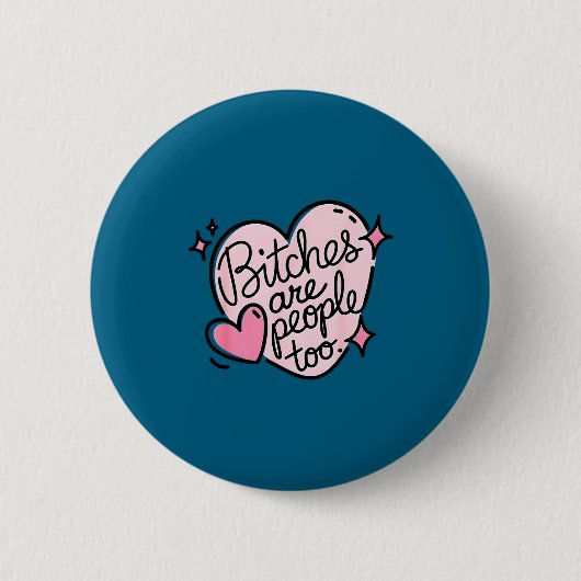 Es Are People Too Funny Humor Quote  Ronde Button 5,7 Cm (Voorkant)