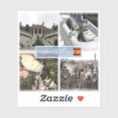 ES Barcelona - Park Guell Sticker (Vel)