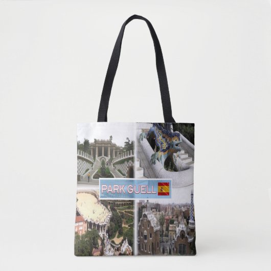 ES - Barcelona - Park Guell Tote Bag (Voorkant)