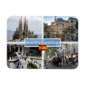 ES Barcelona - Sagrada Familia - Casa Batllo Magneet (Horizontaal)