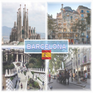 ES Barcelona - Sagrada Familia - Casa Batllo Sticker