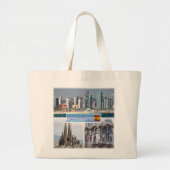 ES Barcelona - Skyline - Skyline - Sagrada Familia Grote Tote Bag (Voorkant)