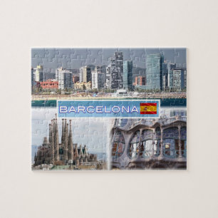 ES Barcelona - Skyline - Skyline - Sagrada Familia Legpuzzel
