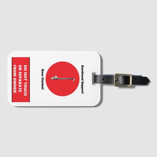 ES Bass Klarinet Label Bagagelabel (Voorkant (horizontaal))