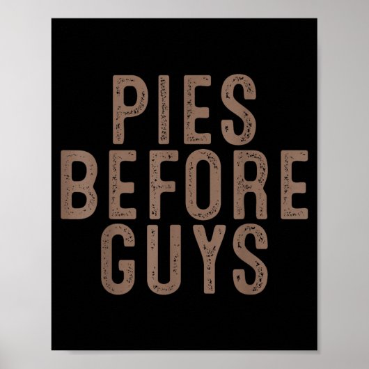 Es Before Guys Funny Thanksgiving Dinner Women Men Poster (Voorkant)