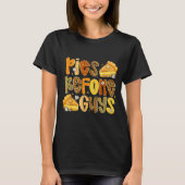 Es Before Guys Funny Thanksgiving Retro Fall Quote T-shirt (Voorkant)