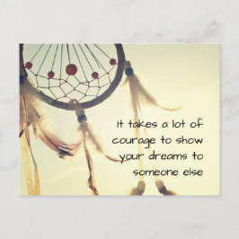 Es braucht viel Mut Briefkaart