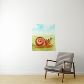 Es-Corg-O Snail Corgi Waterverf Wandkleed (In situ)